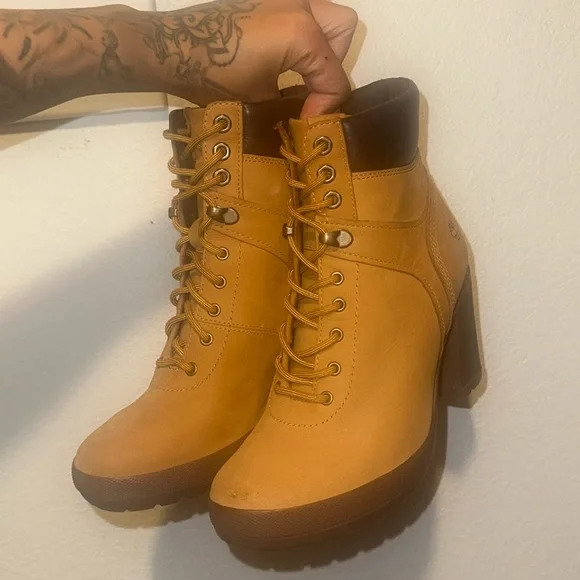 Womens Timberland Allington Heights Boot - Wheat - Picture 1 of 5